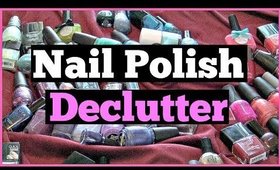 BIG Nail Polish Declutter 2018 | Decluttering My Nail Polish Collection