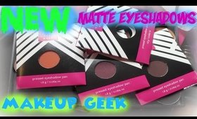 Makeup Geek New Matte Eyeshadows swatch