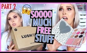 Part 2 🎁💕 MY BIGGEST UNBOXING FREE SH*T HAUL YET!!