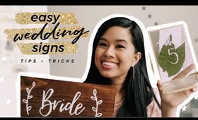 Easy DIY Wedding Signs for Beginners | Calligraphy Tips, Tricks, and Hacks, Budget Decoration Ideas