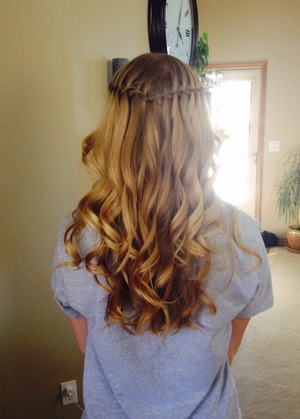 My hair from homecoming night in October:) 