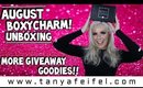 August Boxycharm! | Unboxing | More Giveaway Goodies!! | Tanya Feifel-Rhodes