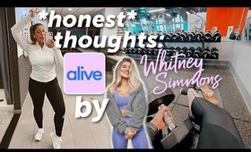 I tried Whitney Simmons ALIVE Workout app for a week...here are my honest thoughts! (Alive Strong)