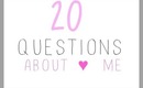 20 QUESTIONS TAG 2013! - GET TO KNOW ME | TheMissMaritza