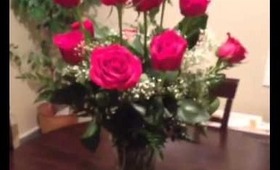 Surprise roses from the hubby