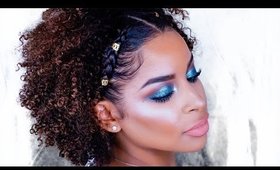 Green Blown Out Makeup Look | BeautybyLee