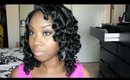 How I blend my curly weave with flexi rods/soft rollers!
