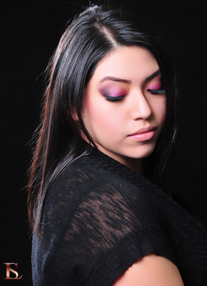 Beautiful in Pink - Model: My Little Sister & Makeup Assistant.. Leslie
