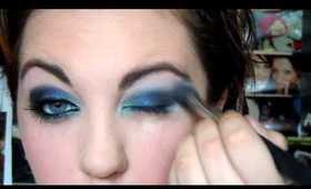 Deep Blue/Navy tutorial MAC & Inglot