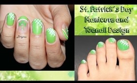 St. Patrick's Day Nail and Toenail Designs