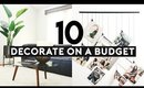 10 Tips How To Decorate On A Budget 2019 | Nastazsa