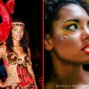 Rasta Colored Carnival Makeup