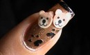Bear Love ! Easy fimo canes nail art tutorial- fimo clay creations fimo canes collection DIY fimo