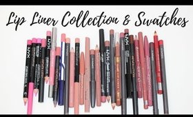 LIP LINER COLLECTION AND LIP SWATCHES - DRUGSTORE & HIGH END