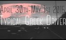 VLOG| April 30th-May 1st 2015 Typical Greek Driver | Queen Lila