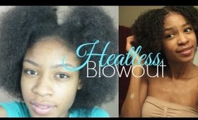 Heatless Blowout on Natural Hair- Stretching Natural Hair