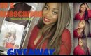 THE STYLIST SUPER NATURAL STRAIGHT WIG 20K Subscriber Giveaway | Samsbeauty