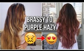 HAIR MAKEOVER | PURPLE HAZY HAIR | Stacey Castanha