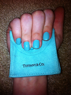 China Glaze's - For Audrey
They nailed it on the Tiffany's blue!