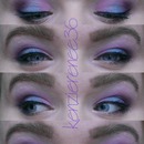 Pink and Purple and Blue eye look