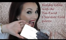 Holiday Look with Too Faced Chocolate Gold