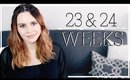 23 & 24 Weeks Pregnant | FINALLY FEELING BABY MOVE!