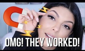 HOW TO APPLY DRUGSTORE MAGNETIC FALSE EYELASHES FULL TUTORIAL & REVIEW : ARDELL LASHES | SCCASTANEDA