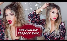 PERFECT BLOWOUT AT HOME! NATURAL CURLY/FRIZZY STYLE HAIR TUTORIAL