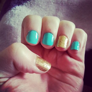 Gold Glitter & Greenberry Gelly Hi-Shine Mix