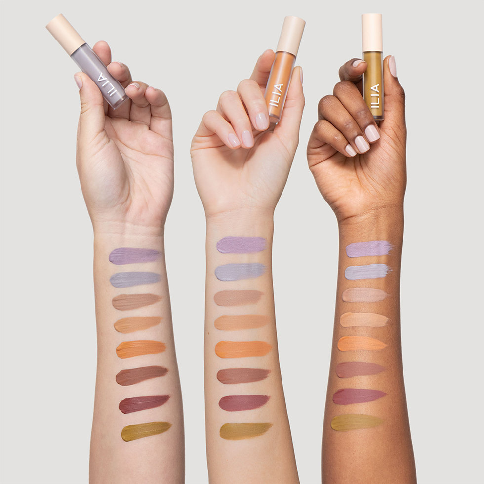 ILIA Liquid Powder Matte Eye Tint Arm Swatches