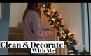 MONDAY MOTIVATION CLEAN WITH ME & DECORATING FOR CHRISTMAS!