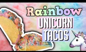 DIY RAINBOW UNICORN DESSERT TACOS