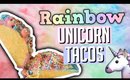 DIY RAINBOW UNICORN DESSERT TACOS