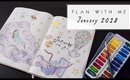 PLAN WITH ME | JANUARY 2018  BULLET JOURNAL IDEAS | ANN LE