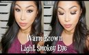 WARM BROWN LIGHT SMOKEY EYE | Makeup Addiction Vintage Palette