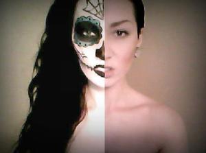 My first shot at day of the dead makeup