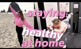 Staying healthy at home for Thanksgiving + NEW GYM!!