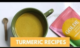 Turmeric Recipes using Original GOLDE  | Plant Based