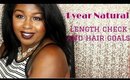 Hair Talk: One Year Natural, Hair goals and Length Check