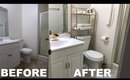 DIY Under $100 Marble Gold Bathroom Makeover !!