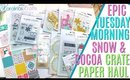 EPIC HAUL Snow and Cocoa everything, This Weeks Tuesday Morning HAUL Snow & Cocoa