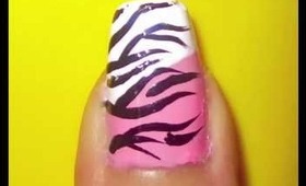 Wild girl-nail art tutorial.... :-)