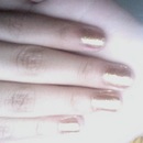 Gliter Golden Nails