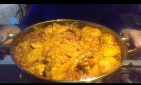 Spanish chicken & rice homemade  #cooking