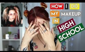 How I Did My Makeup in High School 🦇 GlitterFallout