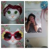 No make-up or extensions & cat lamp <3