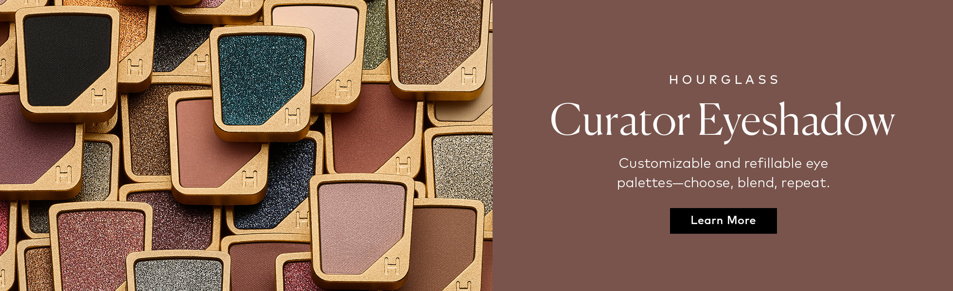 Build your own palette with Hourglass Curator Eyeeshadows
