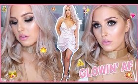 ✨ GLOWING NIGHT OUT GRWM 😇🔥 Hair, Makeup, Tan & Outfit