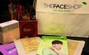 THEFACESHOP: Baby Face Hydrogel Collagen Mask and Collagen EX TWO-WAY CAKE Review and Demo