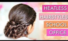 Easy Heatless Hairstyle | School & Office Bun Updo | ShrutiArjunAnand